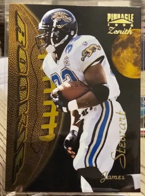 1996 Pinnacle Zenith James Stewart RC #z108 Jaguars - Image 1 of 2