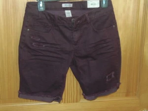 MUDD GIRLS BERMUDAS, Sz 16, WINE,RET@ $36(GRN-502-2) - Picture 1 of 1