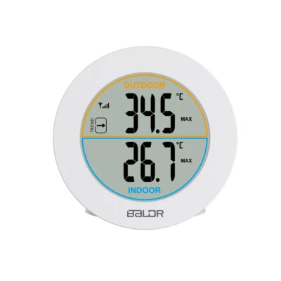 BALDR Digital LCD Thermometer Indoor Outdoor Temperature Monitor Room Tester C/F - Image 1 of 4