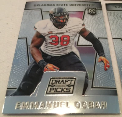 2016 Prizm Draft Football Emmanuel Ogbah Oklahoma St. Cowboys rookie card #177 - Image 1 of 3