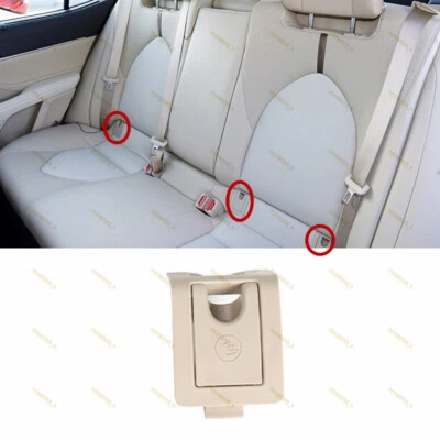 Para Toyota Camry Avalon 2017+ Gancho de asiento trasero Hebilla de fijación Cubierta ISOFIX - Beige Foto 1 de 4