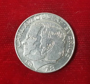 1 Crown Krona Sweden 1978 Coin Coin För Sverige I Tiden - Picture 1 of 2