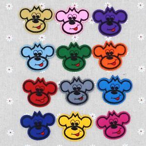 12-Pack/Set Mix Monkey head Embroidered cute iron on patches kids lot Appliques