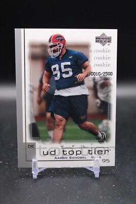 Aaron Schobel, Buffalo Bills, 2001 Upper Deck Top Tier, RC, 0010/2500, #273 - Image 1 of 2