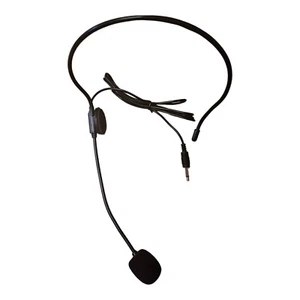 Headband Over-head Boom Microphone 3.5mm Mono Plug VoIP Gaming Chatting Flex MIC - Picture 1 of 4