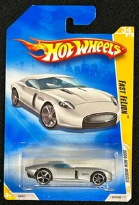 Hot Wheels 2009 New Models Fast Fellon #34/42 Silver - Imagen 1 de 3