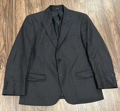 Blazer de lana para hombre VERSACE COLLECTION 50 EU azul pata de gallo lino Foto 1 de 4