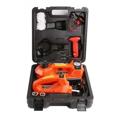 12V 4Ton 3 in 1 Car Electric Hydraulic Floor Jack Lift Set W/ Inflator  & Wrench - Image 1 of 4