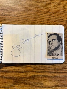 Joe Torre signed autograph 3 x 4.5 notebook paper New York Mets HOF - Picture 1 of 1