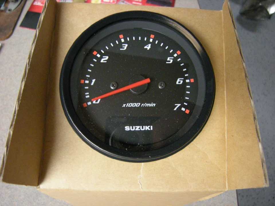 Suzuki Outboard Parts 4” Tachometer - Black 34200-93J22 - Image 1 of 1