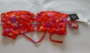 Hula Honey Pink Multicolor Swim Bra Size Medium - Picture 1 of 2