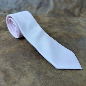 Van Heusen Herren Krawatte Kaugummi Rosa Satin Polyester 58" x 2,5" - Bild 1 von 4