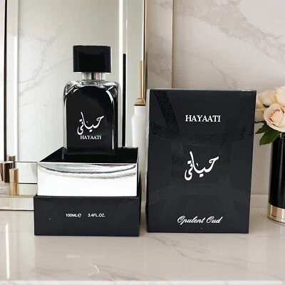 Hayaati Perfumes Eau de Parfum Spray Masculino, 3,4 oz/100 ml Novo na Caixa - Imagem 1 de 4