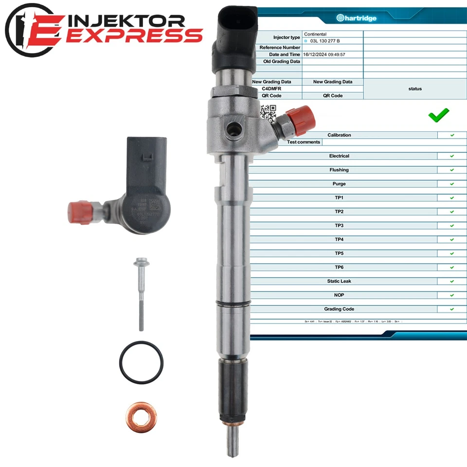 03L130277B Einspritzdüse VW Siemens CAYA 1,6 TDI Continental VDO 03L130277S - Bild 1 von 4