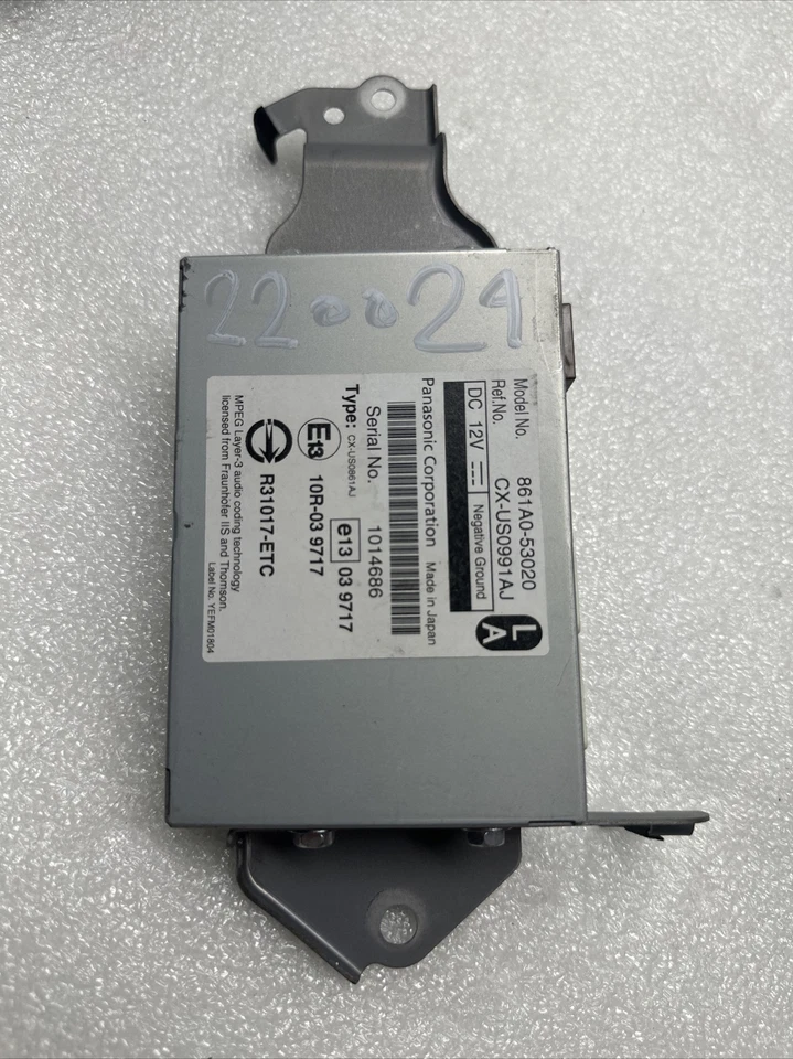 Módulo de interfaz multimedia Lexus IS250 IS350 2007-2012 OEM 861A0-53020 Foto 1 de 4