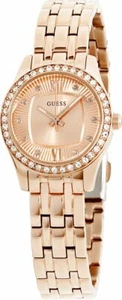 Guess Women Dress,Stainless Steel,Rose Gold-Tone Crystal Accented Bezel W0762L3 - Picture 1 of 5