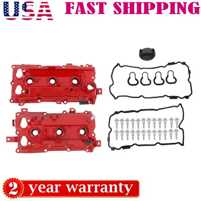 2X  Aluminum Valve Covers Set for Nissan 350Z Infiniti EX35 FX35 G35 M35 Q50 Q70 - Image 1 of 4