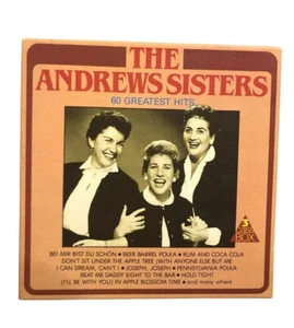 Andrew Sisters 60 Greatest Hits Vintage Cassette Tapes Boogie Woogie Bugle Boy - Picture 1 of 8