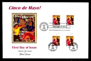 CINCO DE MAYO PRESS SHEET FIRST DAY COVER - HORIZONTAL GUTTER PAIRS - Picture 1 of 2