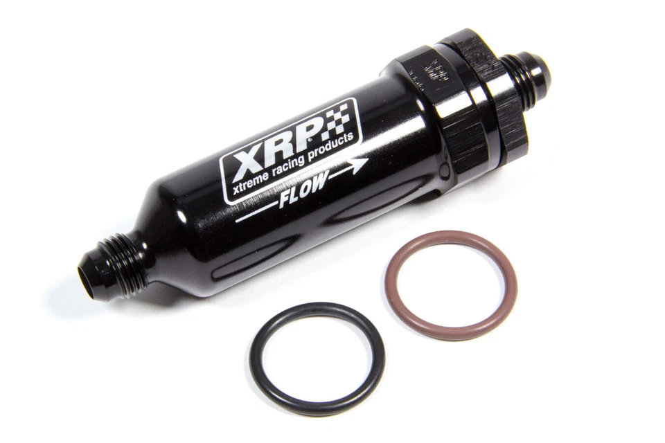 XRP 704406FS120 Fuel Filter Black Anodize Aluminum In-Line 120 Micron - Image 1 of 1