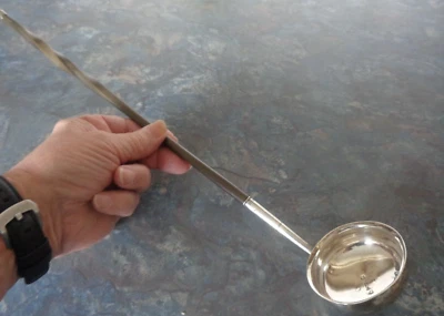 LARGE Georgian SCOTTISH Stg. Silver Ladle h/m 1810 Edinburgh  Mitchell & Russell - Image 1 of 4