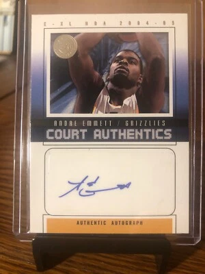 2004 E-XL Court Authentics Signatures Card CAA-AE Andre Emmett /10 SP RARE AUTO! - Image 1 of 4