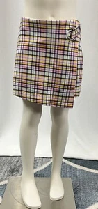 Justice Kid's Plaid Pink Skort Skirt Girls Size 7 - Picture 1 of 3
