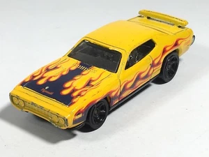 Hot Wheels 71 Plymouth GTX 1971 Showroom Yellow Flames Toy Car Malaysia - Picture 1 of 6