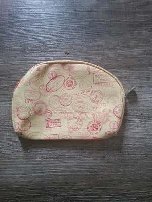NEW IPSY PASSPORT STAMPS 'GO THERE' MAY 2018 Cosmetic Makeup Pouch Bag Purse - Image 1 of 3
