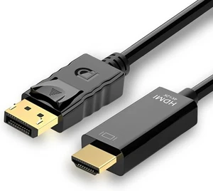 4K 60Hz Displayport to HDMI Cable 6ft, NOT Adapter,... - Picture 1 of 6