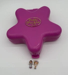 Polly Pocket Vintage 1993 Illumina Fairy Wonderland Ball Stella Rosa con 2 Figurine - Foto 1 di 6