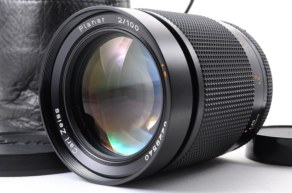 CONTAX Planar 100mm F2 MMG 美品 Mint] CONTAX Carl Zeiss Planar 100mm f/2 T* MMG Lens for C/Y From