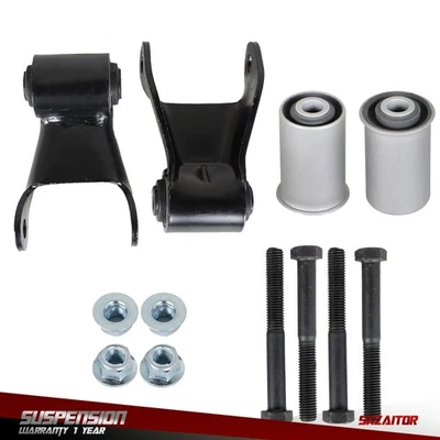 Kit de reparación de grillete de resorte de hoja trasera 2 piezas para Chevrolet C1500 K1500 1988-1998 Foto 1 de 4