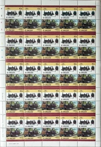 St.VINCENT - 1985 MNH "Líderes del Mundo - LOCOMOTIVES" Hoja Completa (II) - Imagen 1 de 1