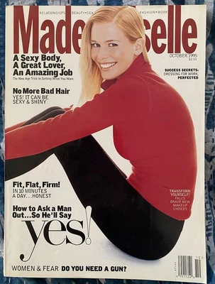 Vintage Mademoiselle Magazine, October 1995, 90s Super Models, 90s Fall Fashion Foto 1 de 4