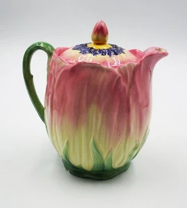 Beswick Gardena Kaffeetopf Waer Krug 30er Jahre handbemalt Papagei Tulpe selten - Bild 1 von 6