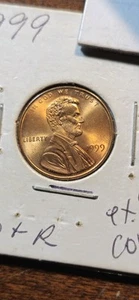 1999 Lincoln Cent Red Rare BEAUTIFUL LUSTER. A Great Addition To Any Collection - Picture 1 of 8