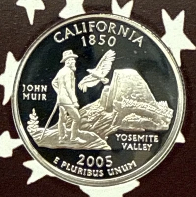 2005-S California Silver Proof State Quarter 90% Silver From Proof Set - Image 1 of 2