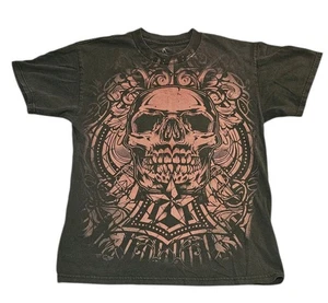 Vtg Tee Chuck Liddell MMA Elite Shirt Men M Large Skull Y2K Goth Cyber-Grunge - Picture 1 of 10