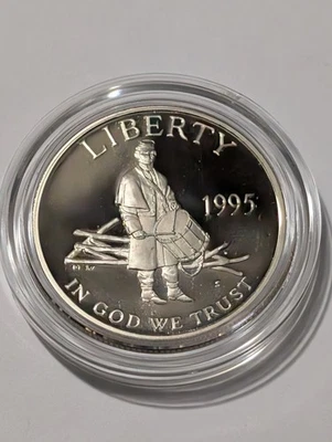 1995-S San Francisco Proof Commemorative Civil War Half Dollar  - Image 1 of 2