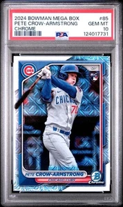 Pete Crow-Armstrong 2024 Bowman Mega Chrome Mojo #85 PSA 10 RC - Imagen 1 de 2