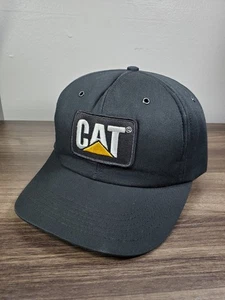Vintage CAT Foam Insulated Trucker Hat Caterpillar Black Snapback Cap Cyrk USA - Bild 1 von 11