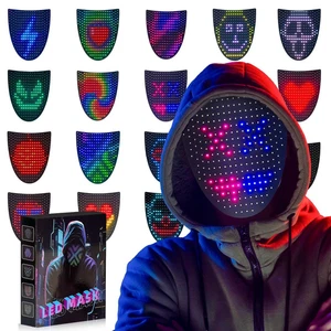 Máscara LED Halloween - con Sensor de Gestos, Máscara Iluminada para Niños/Hombres/Mujeres - Imagen 1 de 10
