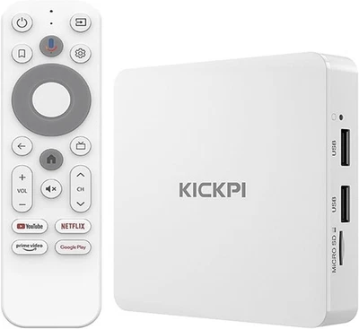 KICKPI KP1 Android TV Box 2025 | Google Certified 4K Streaming Device with Voice - Image 1 of 4