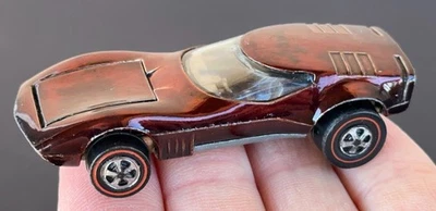 Vintage Hot Wheels Redline 1969 SCARCE Chocolate BROWN Torero - DARK Int., NICE! - Image 1 of 4