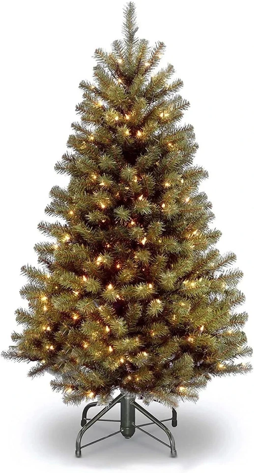 4.5ft North Valley Spruce Pre-Lit Christmas Tree 200 Lights 🎄 - Image 1 of 4