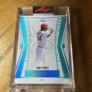 2025 Leaf Spectacular Tont Perez Platinum 4/5 Encased - Foto 1 di 2
