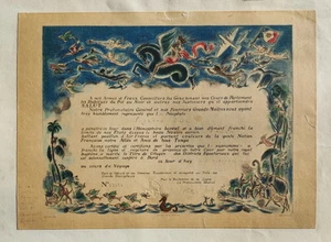Brevet années 40 Grand Navigateur - Hémisphère boréal /RS46 - Picture 1 of 3