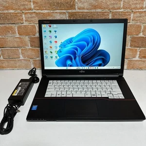 FUJITSU LIFEBOOK Laptop Windows 11 Pro 64 bit Core i5-4310M Black Used Japan - Picture 1 of 7