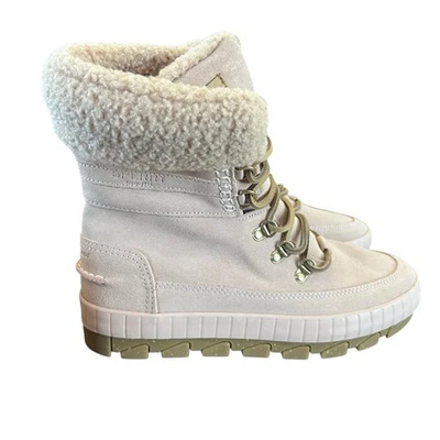 Sperry Torrent Waterproof Suede Winter Snow Boot Faux Fur Trim Lace Up NEW 9.5 - Image 1 of 4
